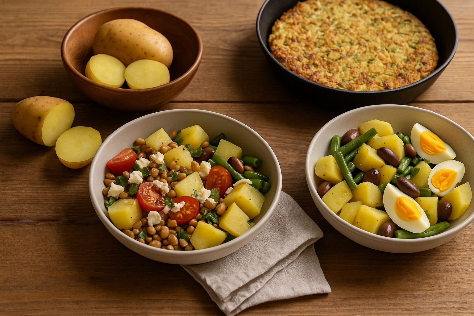 Incastri in cucina: 3 idee veloci con patate lesse o al vapore